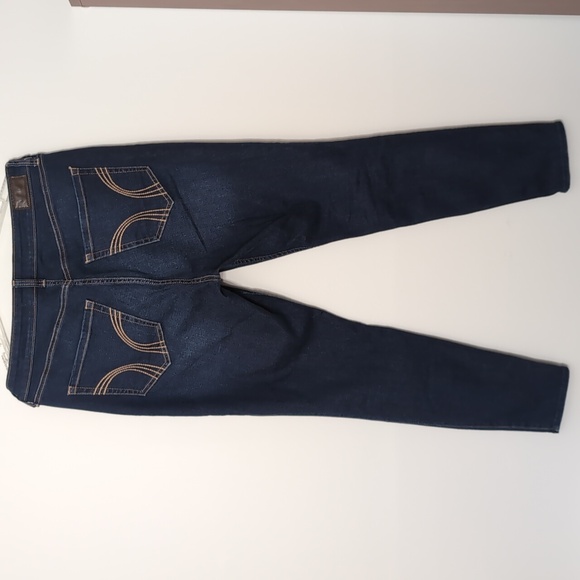 Hollister Curvy High Rise Super Skinny Hemmed Leg Stretch Denim Jeans 32" x 28" - Picture 3 of 5